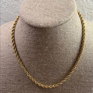 Monet Gold-Tone Twisted Rope Necklace